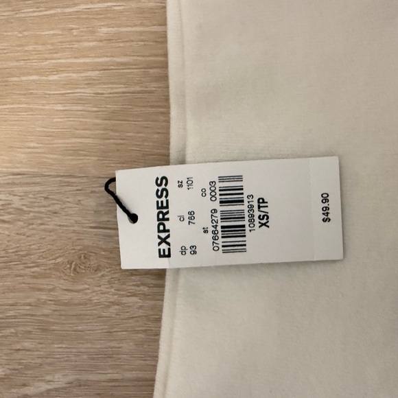 Express Cream Knit Skirt - Picture 2 of 3